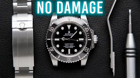 how to take a rolex off|rolex bracelet removal.